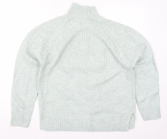 Womens UK Size M M&Co Green Pullover Jumper