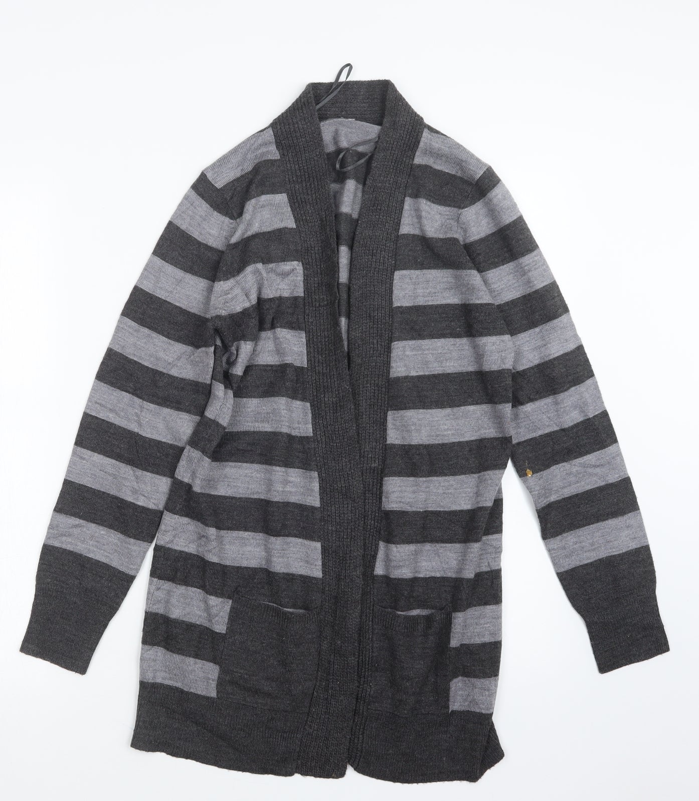 Womens UK Size 8 BHS Grey Cardigan Jumper