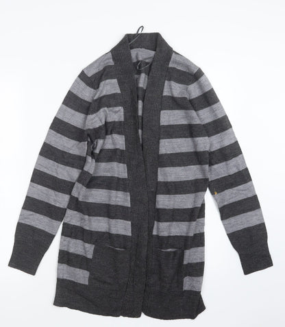 Womens UK Size 8 BHS Grey Cardigan Jumper