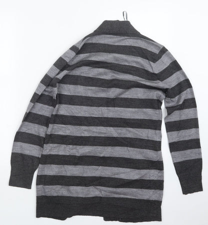Womens UK Size 8 BHS Grey Cardigan Jumper