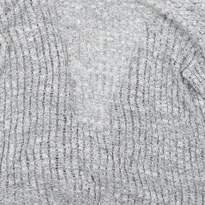 Womens UK Size M Glimpse Design Grey Cardigan Jumper