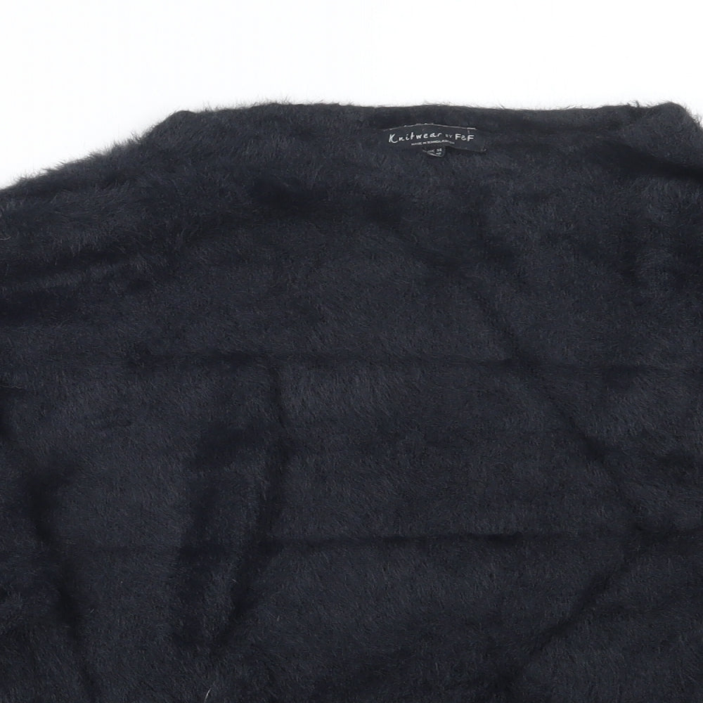 F&F Womens Black   Pullover Jumper Size 14