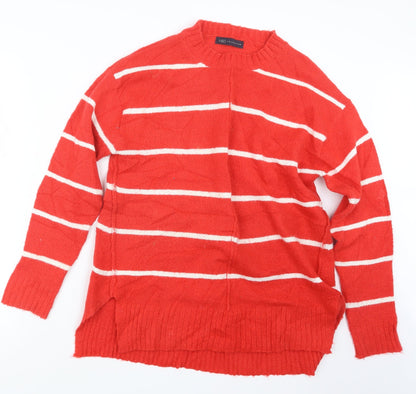 Womens UK Size M Marks and Spencer Red Pullover Jumper