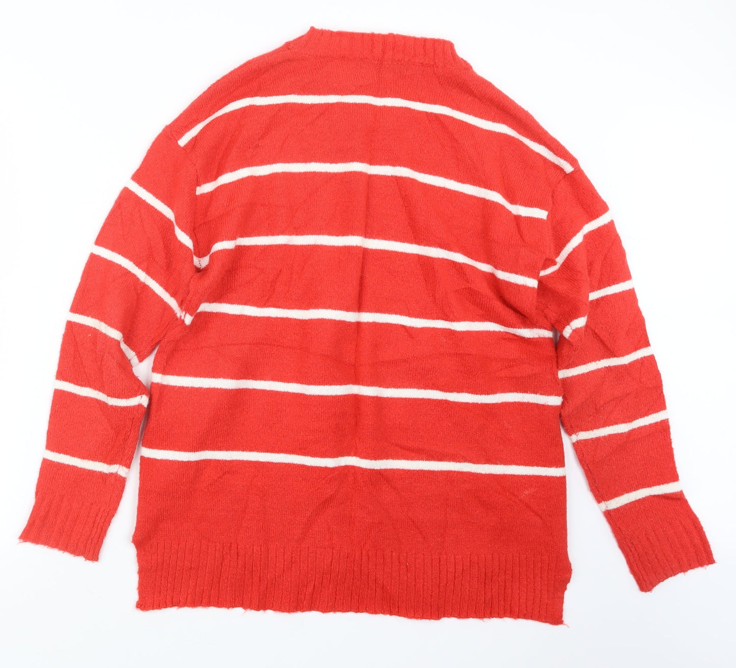 Womens UK Size M Marks and Spencer Red Pullover Jumper