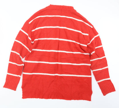Womens UK Size M Marks and Spencer Red Pullover Jumper