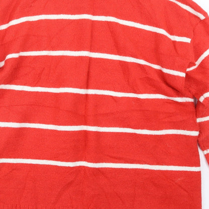 Womens UK Size M Marks and Spencer Red Pullover Jumper