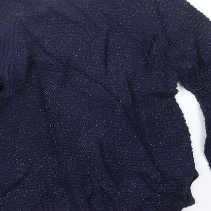 Gap Girls Blue  Knit Pullover Jumper Size 10-11 Years