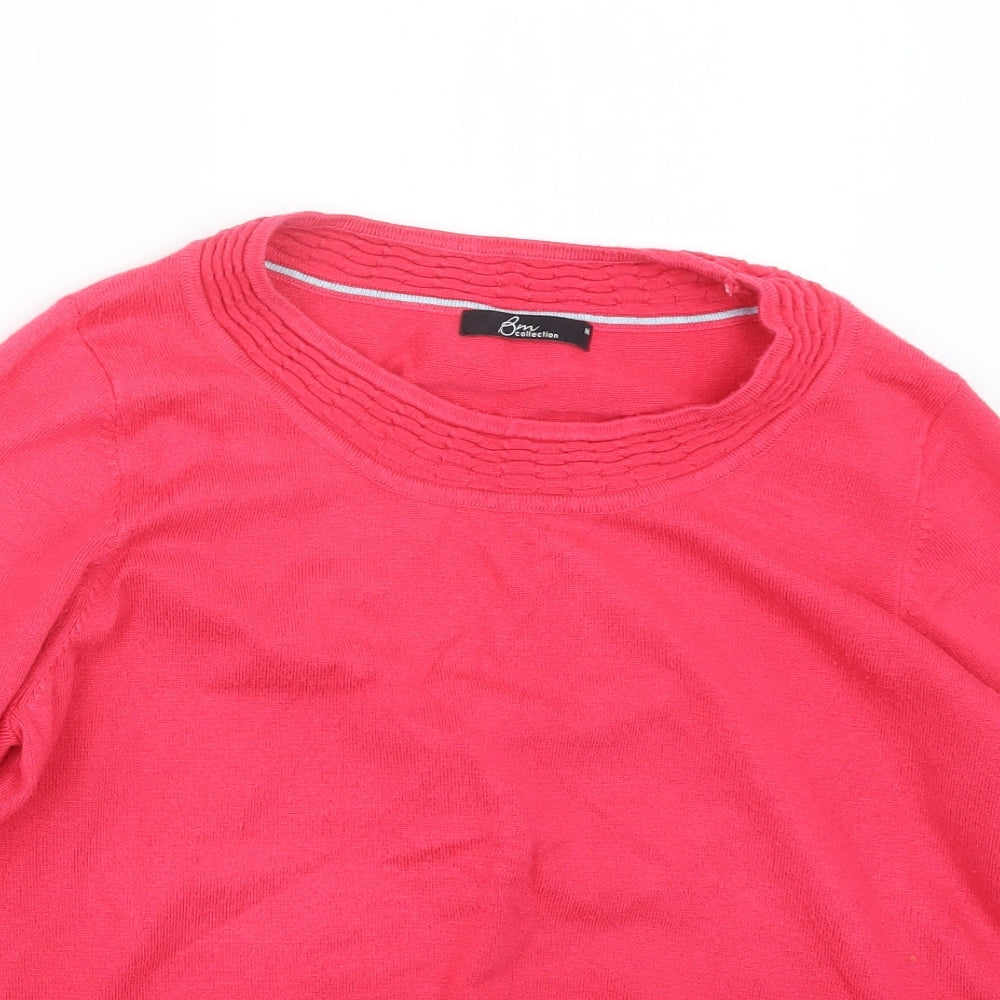 Womens UK Size M BM Pink Pullover Jumper