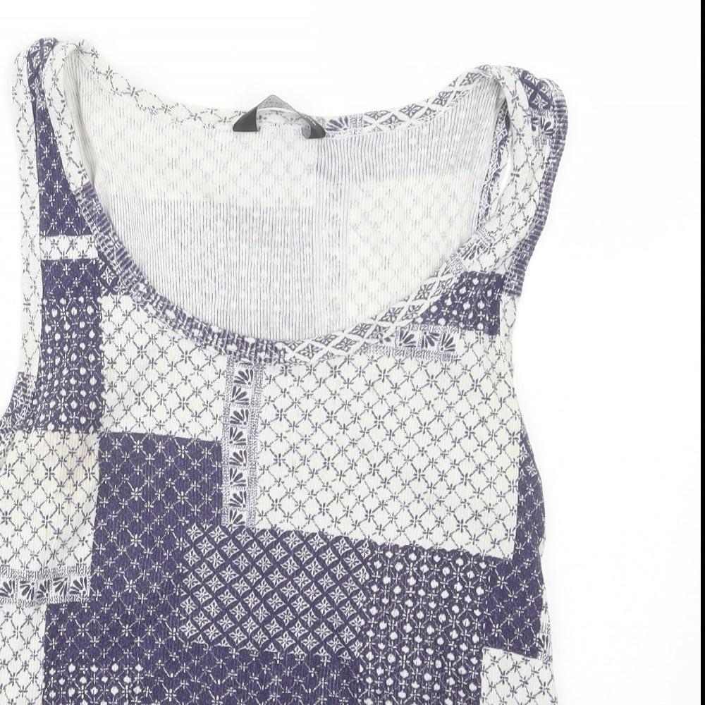 Womens UK Size 14 Dorothy Perkins Blue Basic Blouse