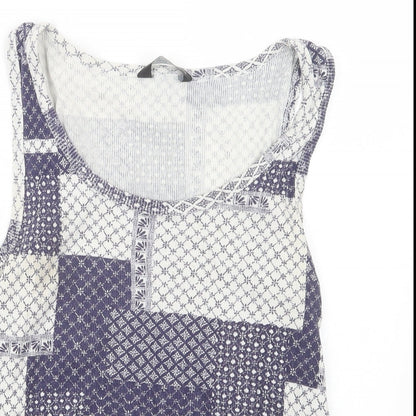 Womens UK Size 14 Dorothy Perkins Blue Basic Blouse