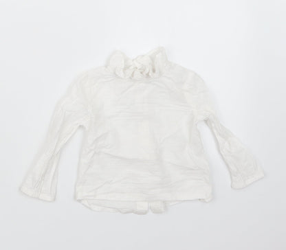 TU Girls White   Basic Button-Up Size 6-9 Months
