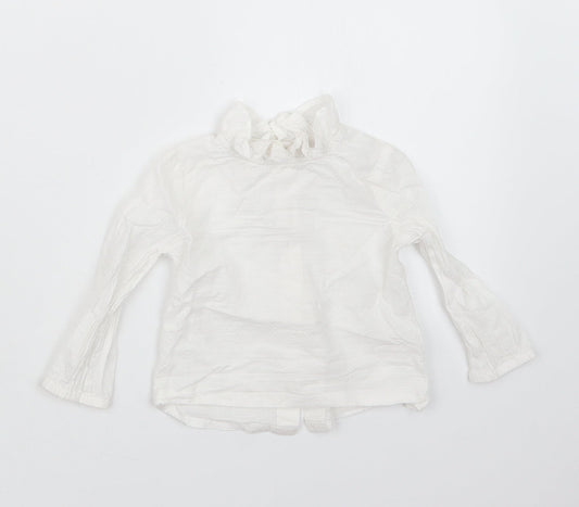 TU Girls White   Basic Button-Up Size 6-9 Months