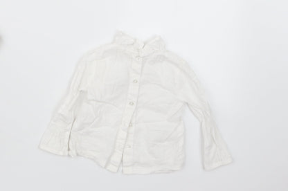 TU Girls White   Basic Button-Up Size 6-9 Months