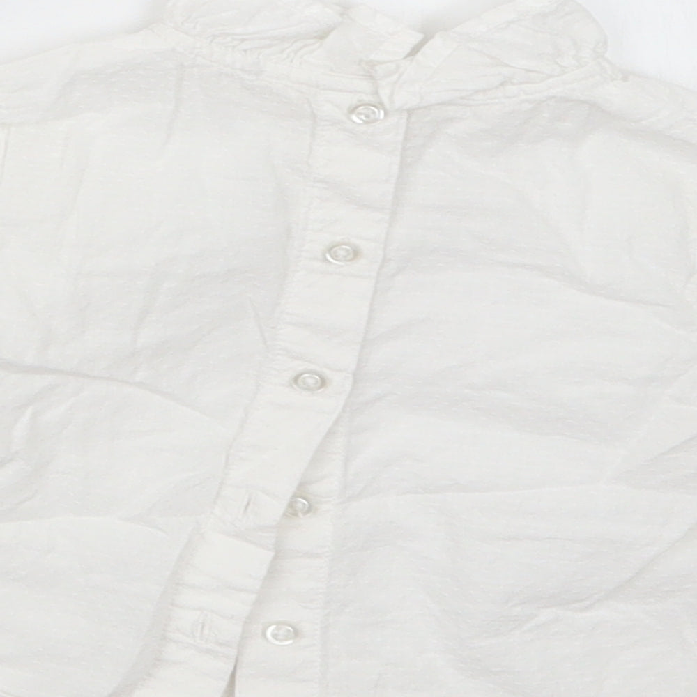 TU Girls White   Basic Button-Up Size 6-9 Months