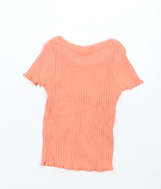 TU Girls Orange   Basic T-Shirt Size 12-18 Months
