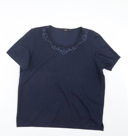 Womens UK Size M BM Blue Pullover Jumper
