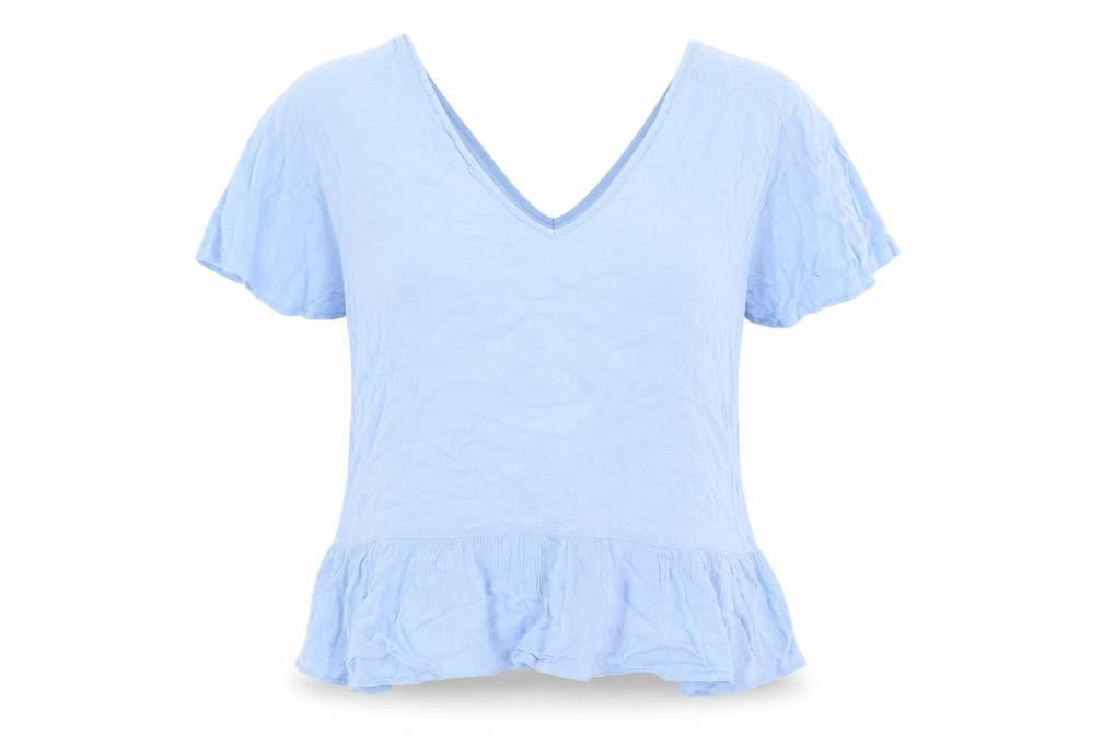Womens UK Size 10 ASOS Blue Basic Blouse