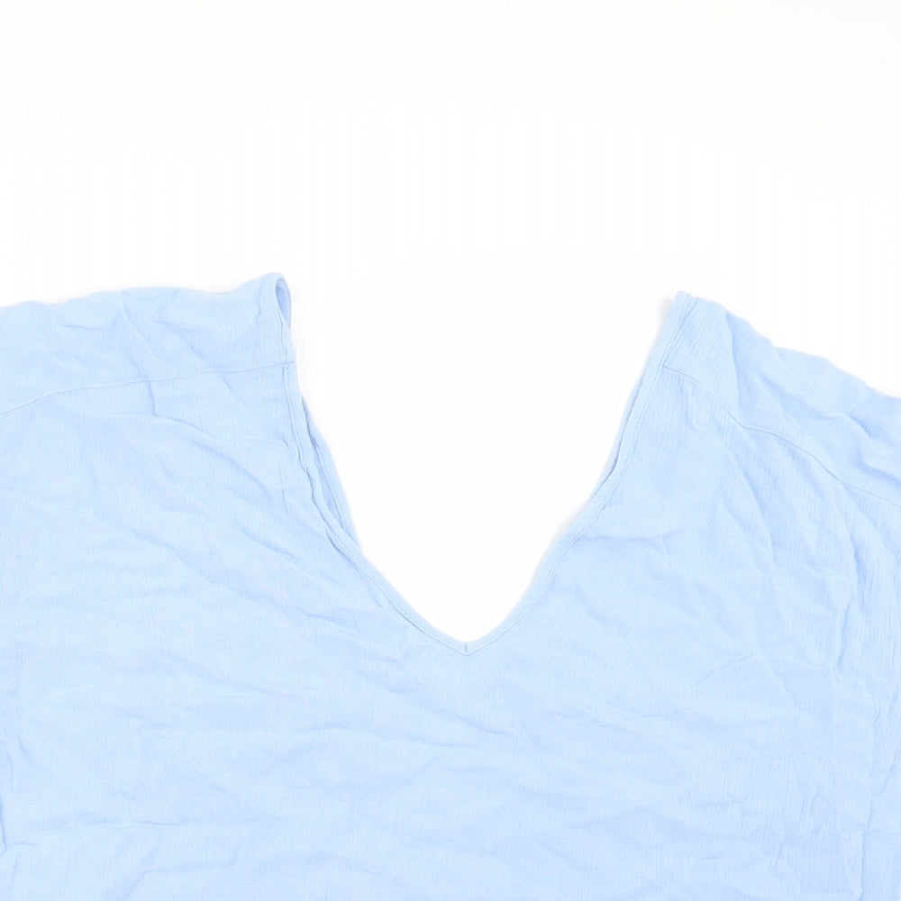 Womens UK Size 10 ASOS Blue Basic Blouse