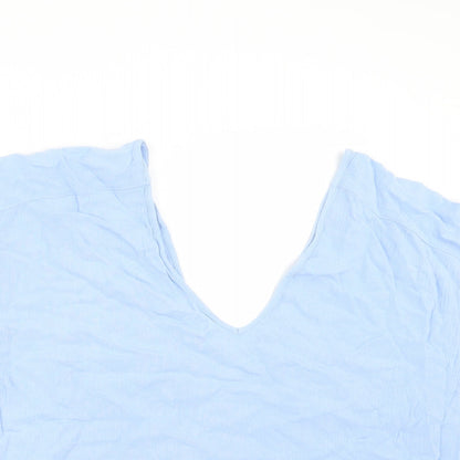 Womens UK Size 10 ASOS Blue Basic Blouse