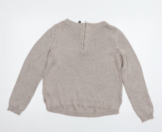 Divided by H&M Womens Pink  Knit Pullover Jumper Size 14