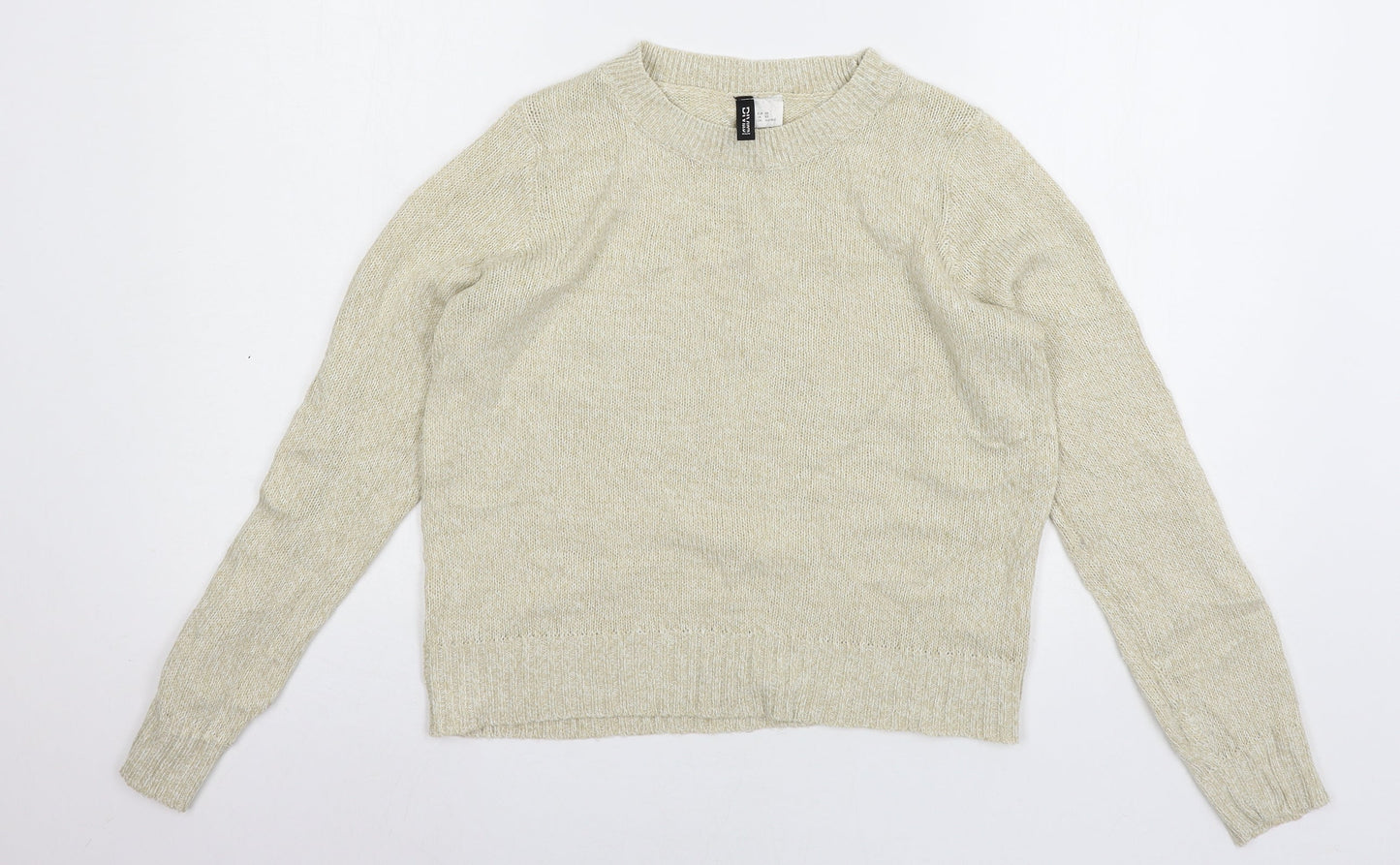 Womens UK Size XS Divided Beige Pullover Jumper