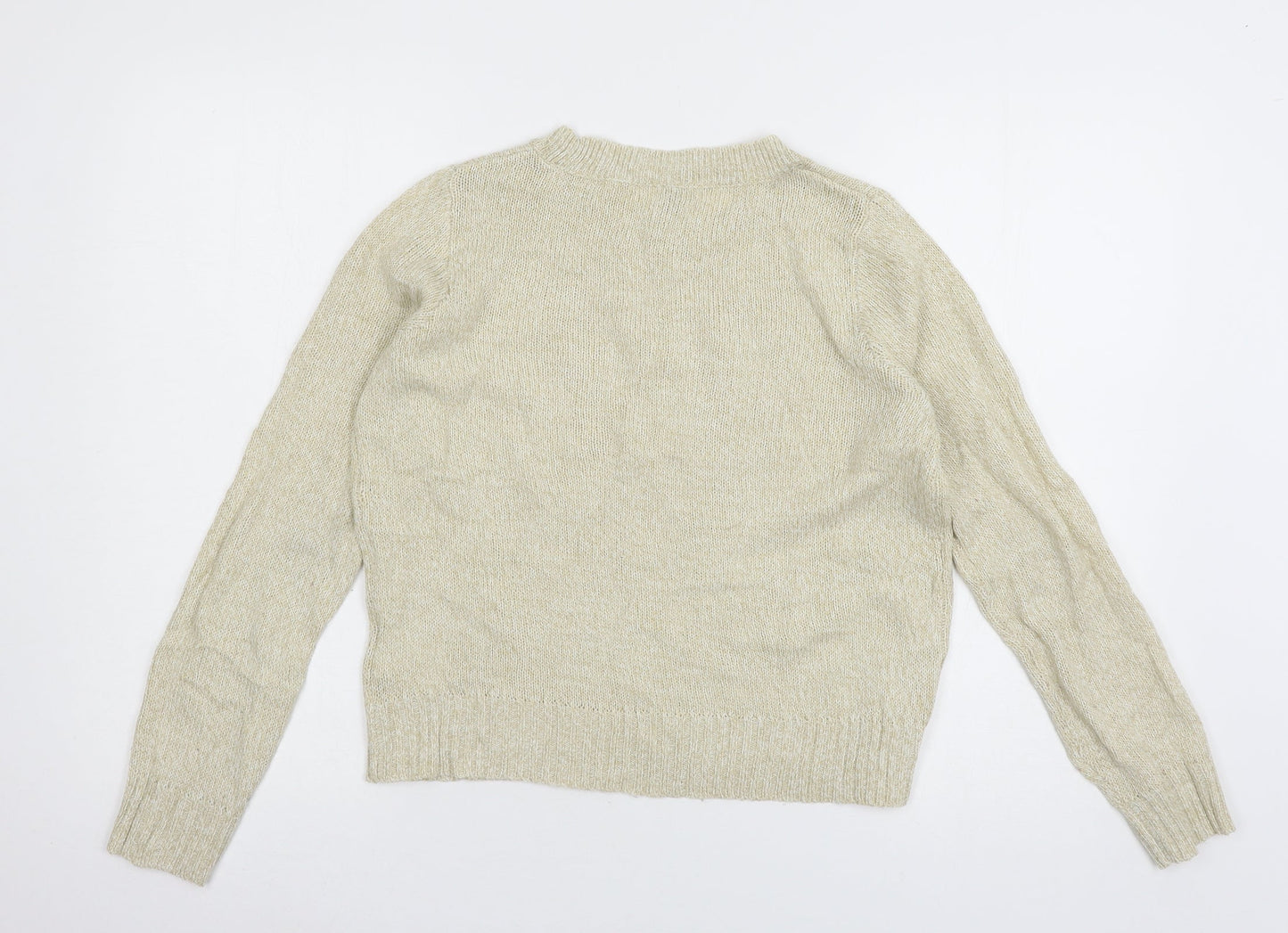 Womens UK Size XS Divided Beige Pullover Jumper