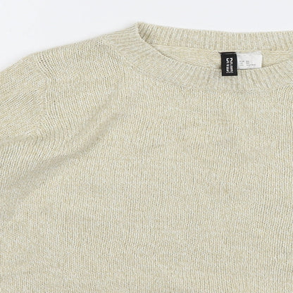 Womens UK Size XS Divided Beige Pullover Jumper