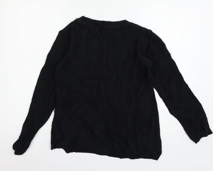 Atmosphere Womens Black  Knit Pullover Jumper Size 6