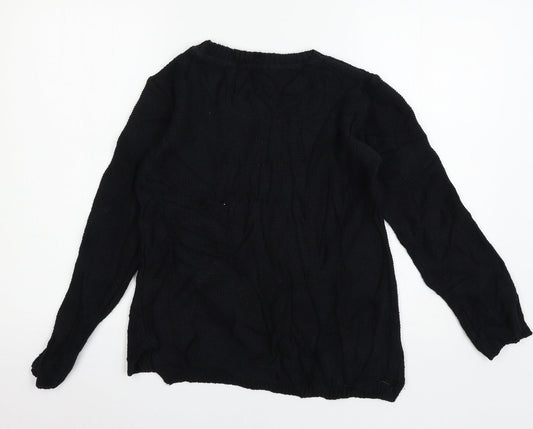 Atmosphere Womens Black  Knit Pullover Jumper Size 6