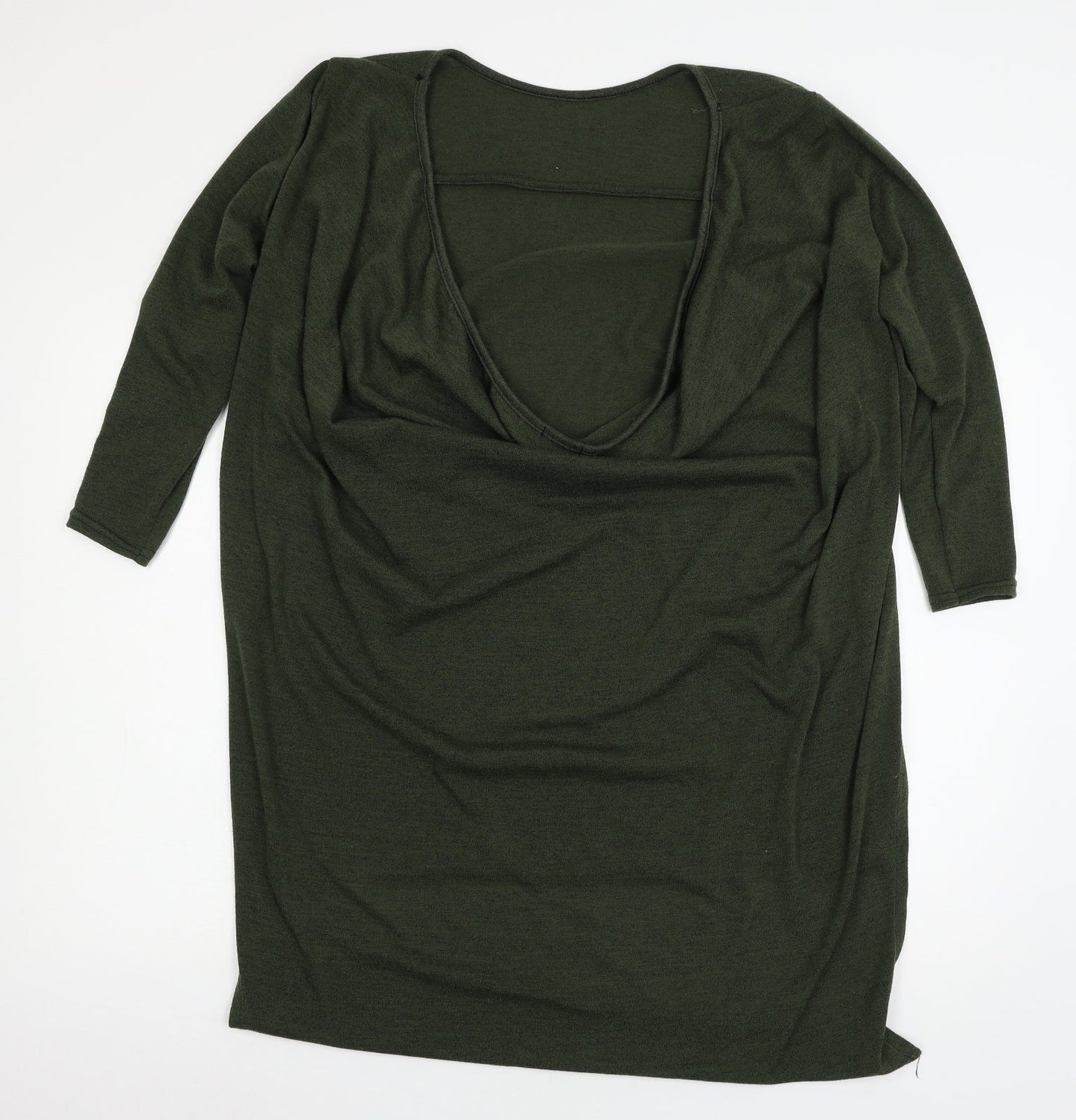 Womens UK Size 14 Missi Green Basic T-Shirt