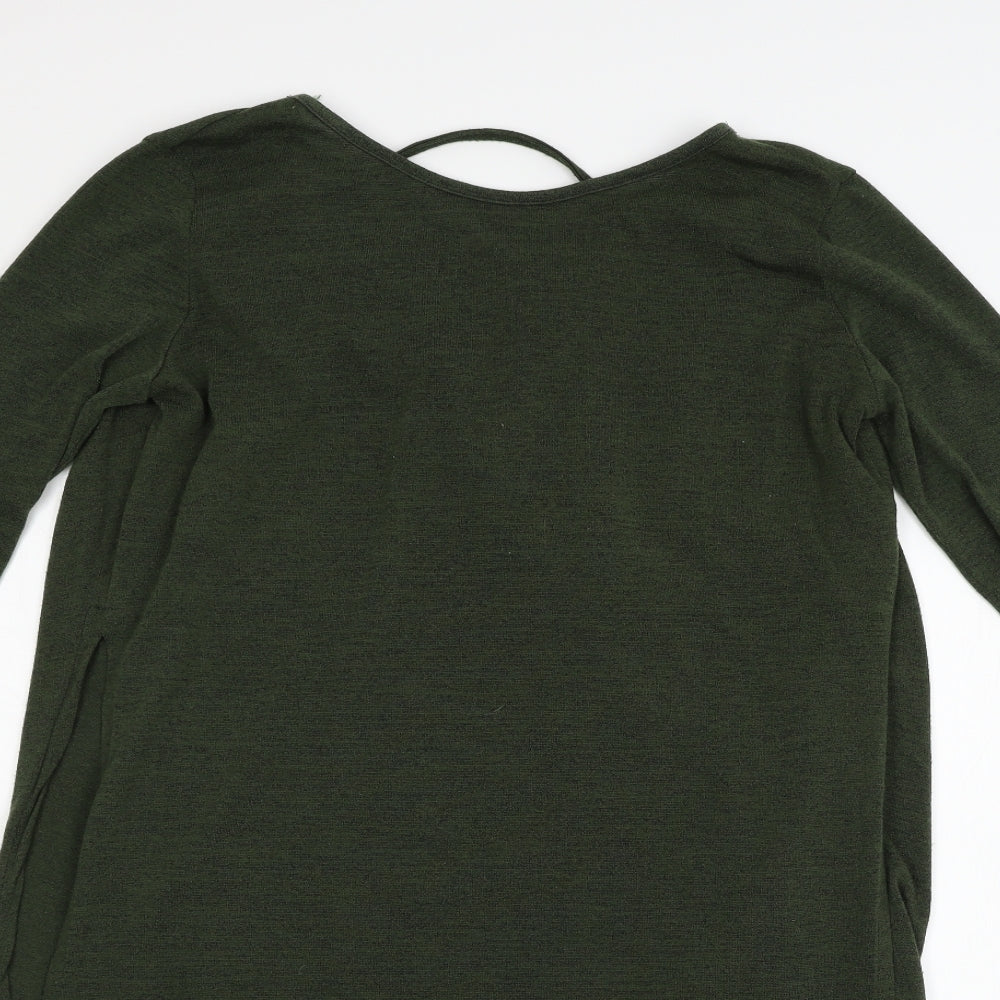 Womens UK Size 14 Missi Green Basic T-Shirt