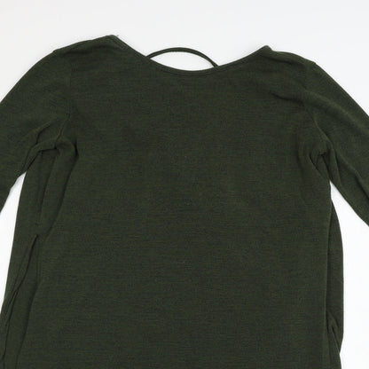 Womens UK Size 14 Missi Green Basic T-Shirt