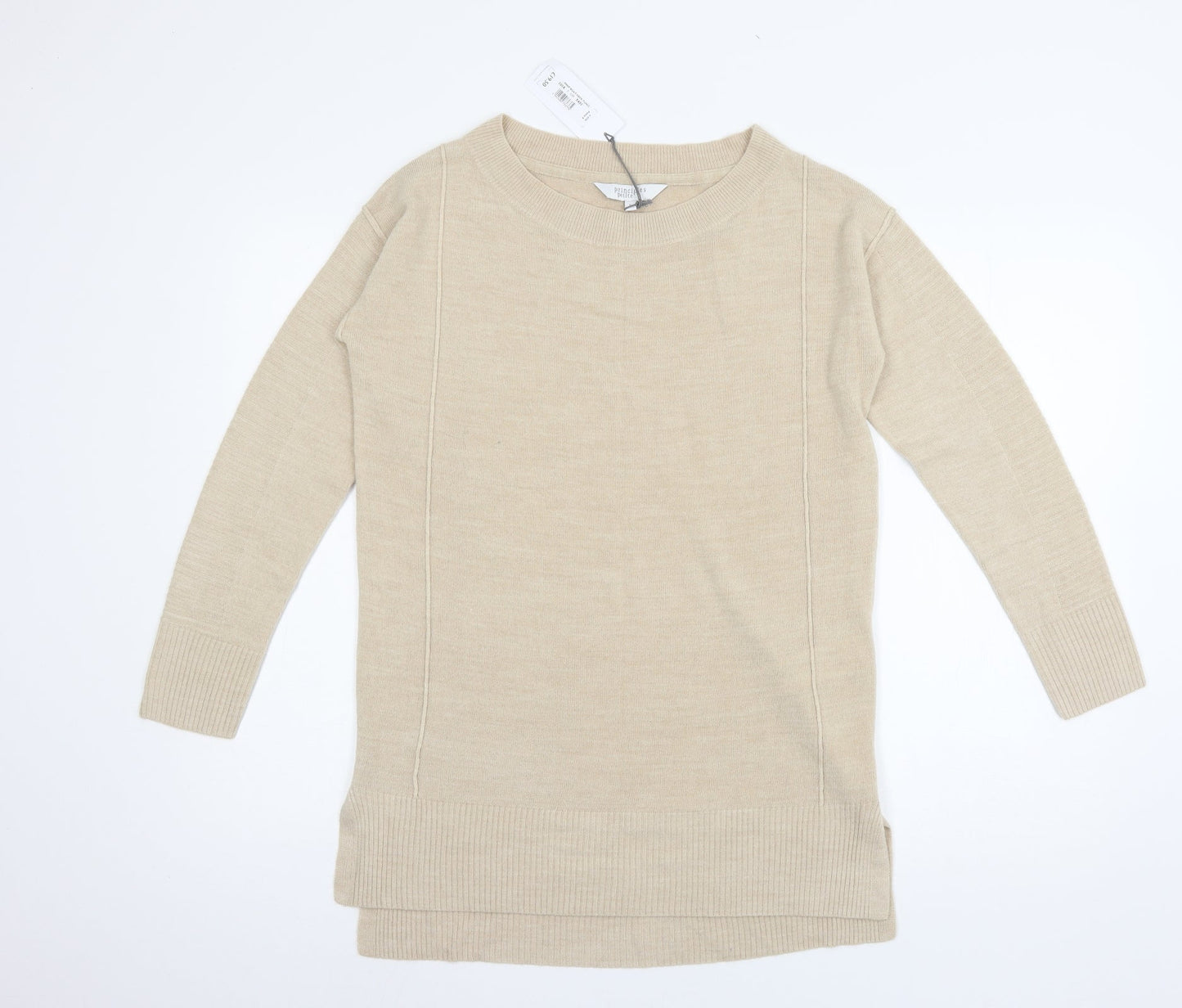 Womens UK Size 8 Principles Beige Pullover Jumper