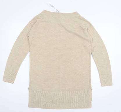 Womens UK Size 8 Principles Beige Pullover Jumper