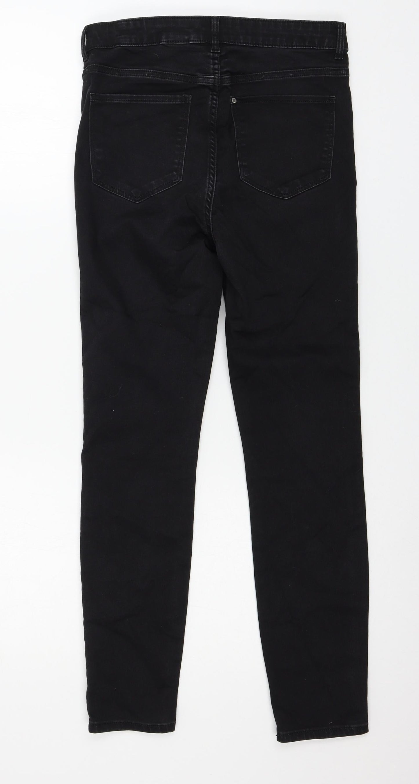Womens UK Size 27 in H&M Regular Fit Skinny Black Jeans