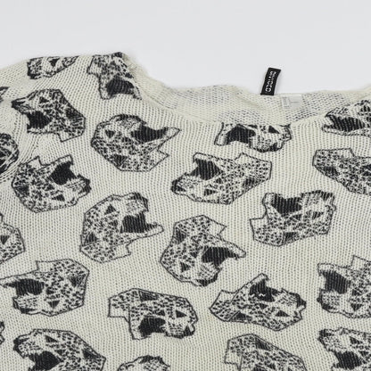 Womens UK Size L Divided by H&M Ivory Pullover Jumper