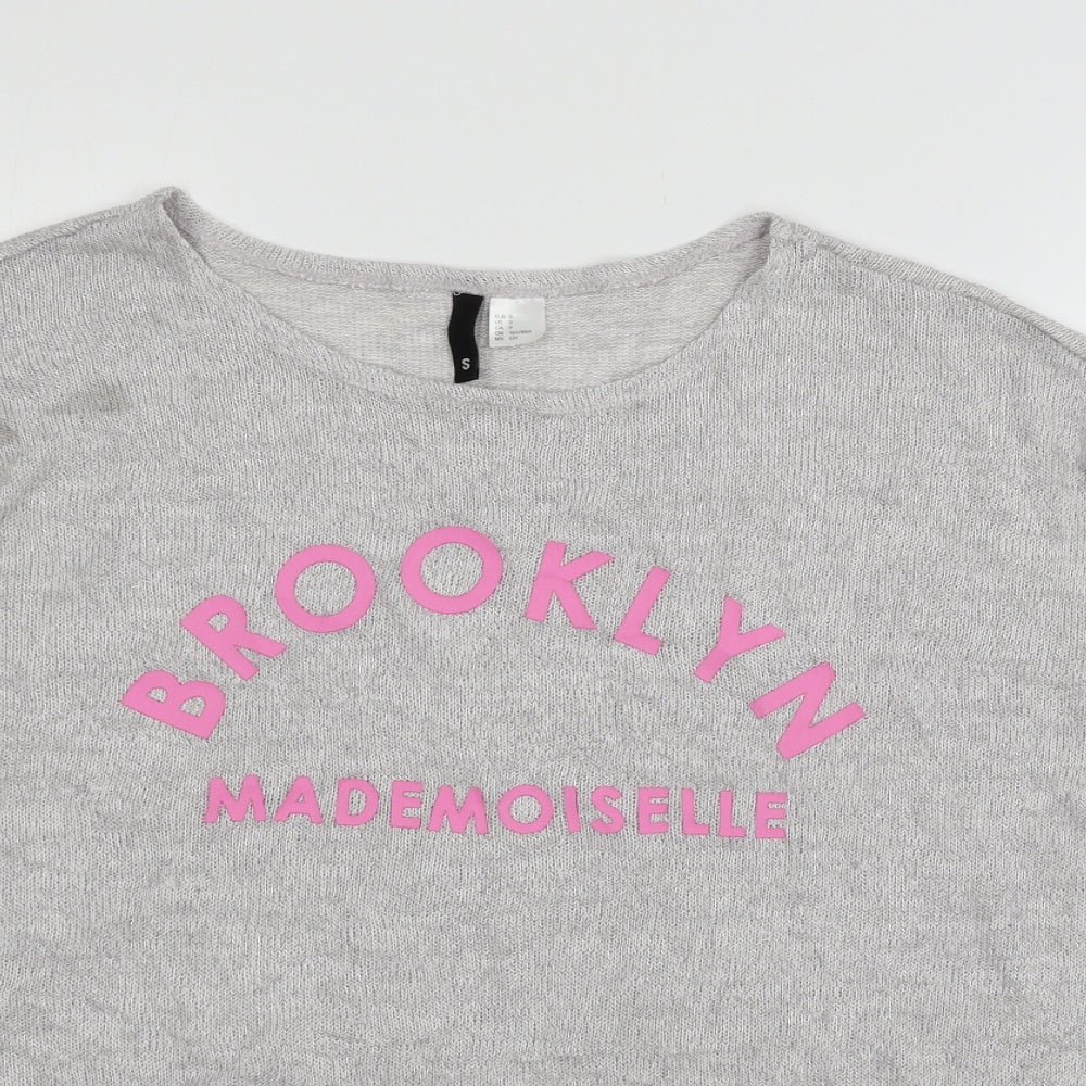 Divided by H&M Womens Grey  Knit Pullover Jumper Size S  - brooklyn