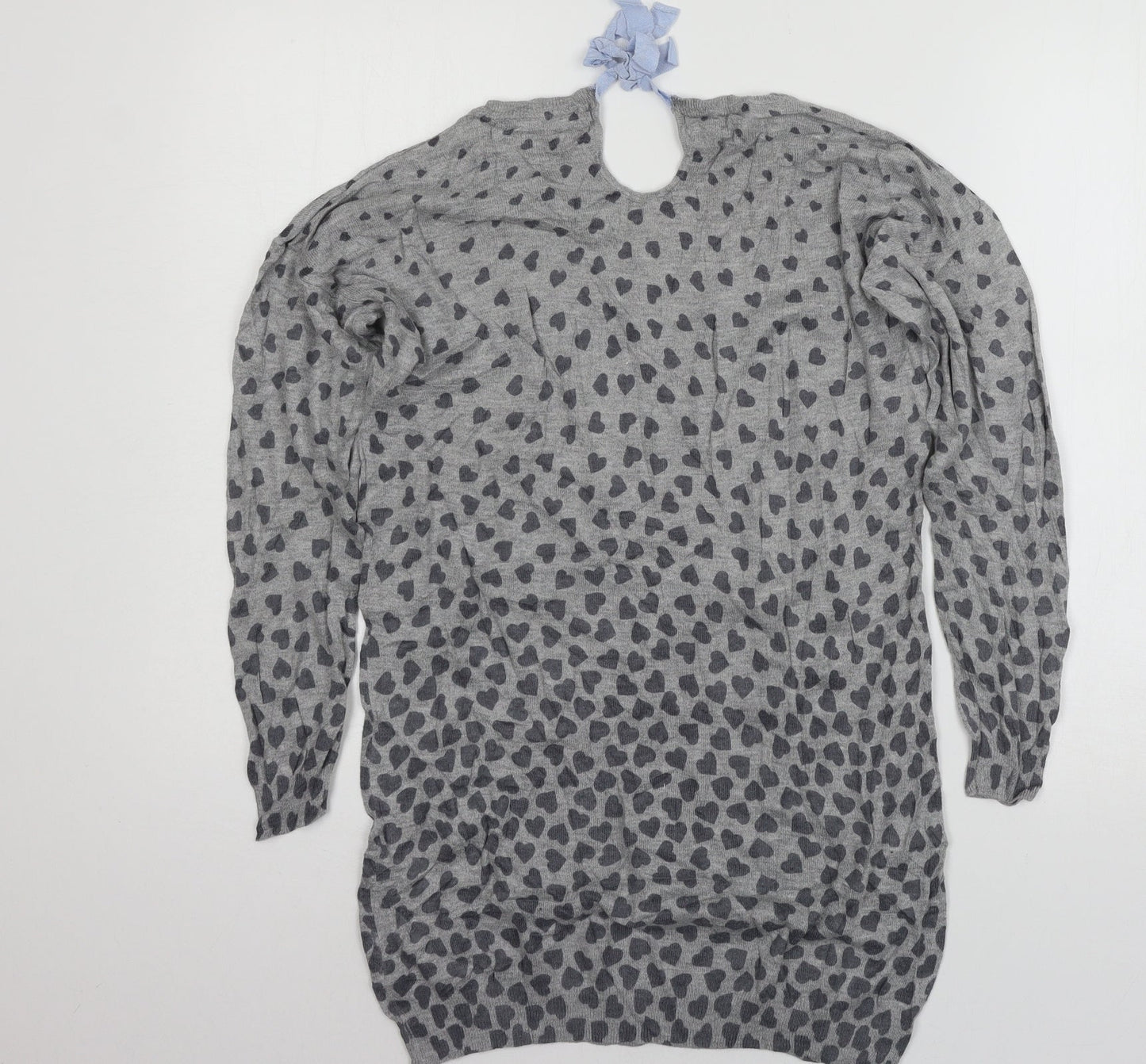 George Womens Pink Geometric Knit Pullover Jumper Size 10