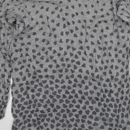 George Womens Pink Geometric Knit Pullover Jumper Size 10