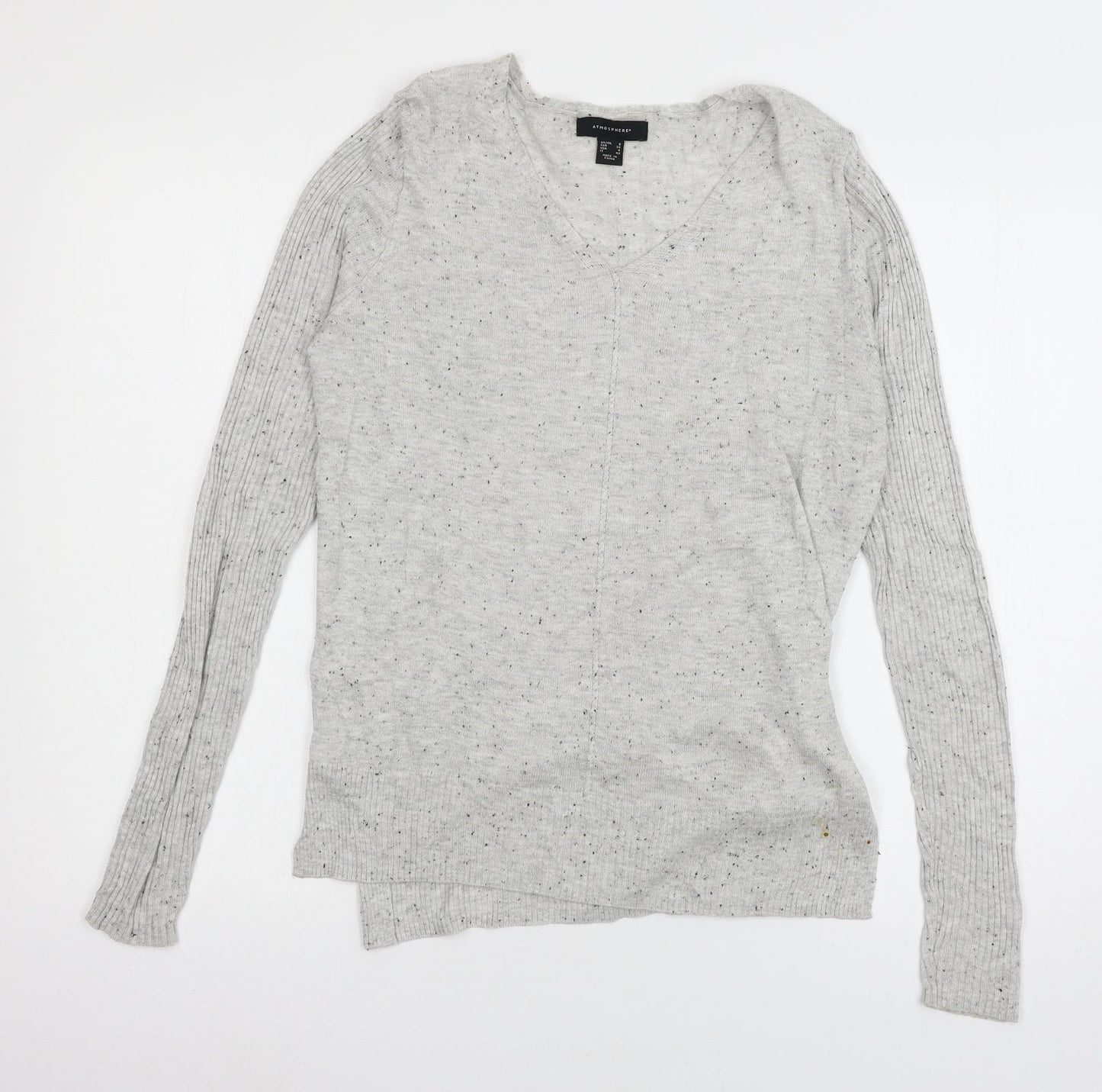 Womens UK Size 8 Atmosphere Grey Pullover Jumper