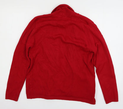 Womens UK Size M Insight Red Cardigan Jumper