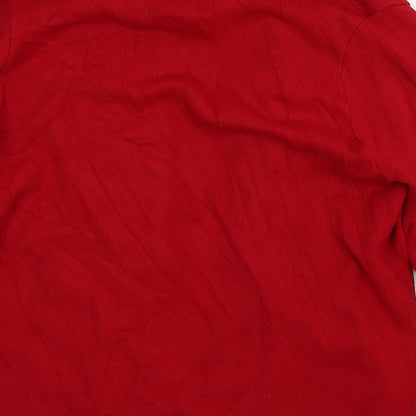Womens UK Size M Insight Red Cardigan Jumper