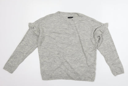 Womens UK Size 10 M&Co Grey Pullover Jumper