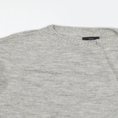 Womens UK Size 10 M&Co Grey Pullover Jumper