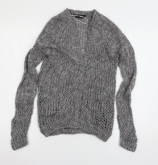 Womens UK Size 6 Dorothy Perkins Grey Cardigan Jumper
