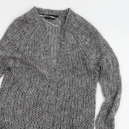 Womens UK Size 6 Dorothy Perkins Grey Cardigan Jumper