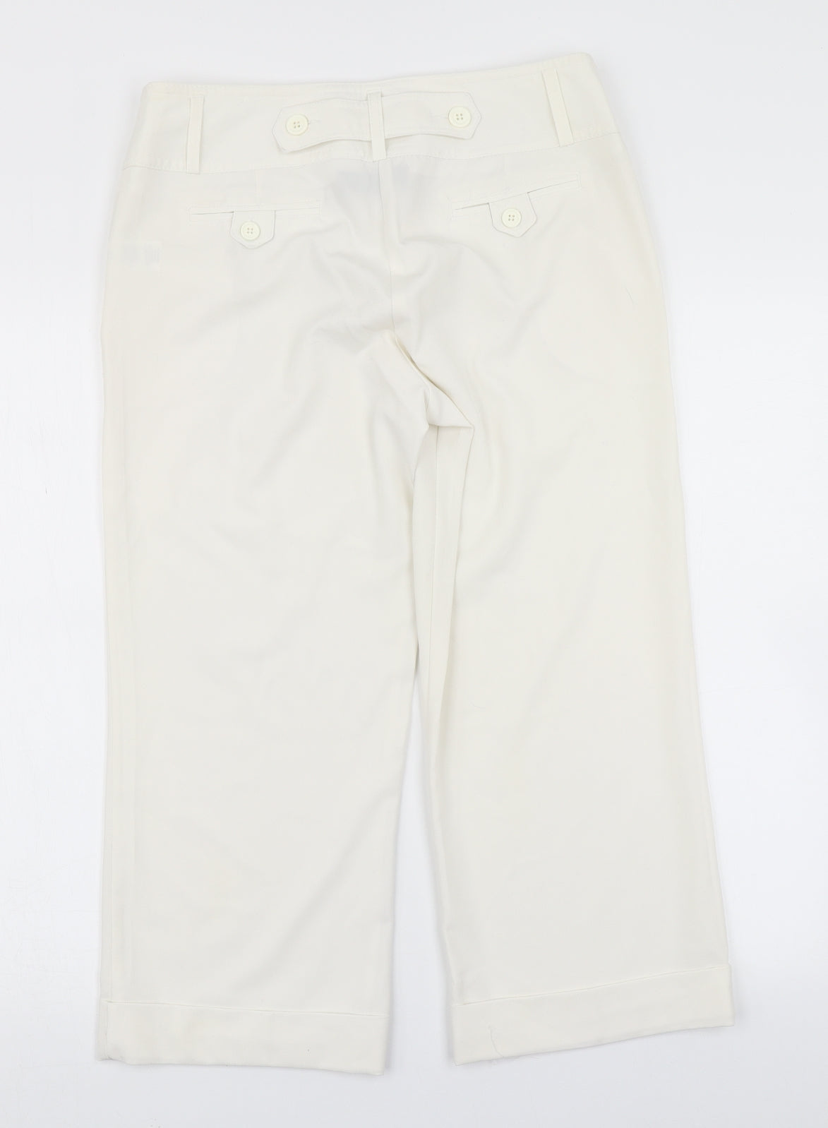 New look  Womens White   Dress Pants Trousers Size 10 L20 in