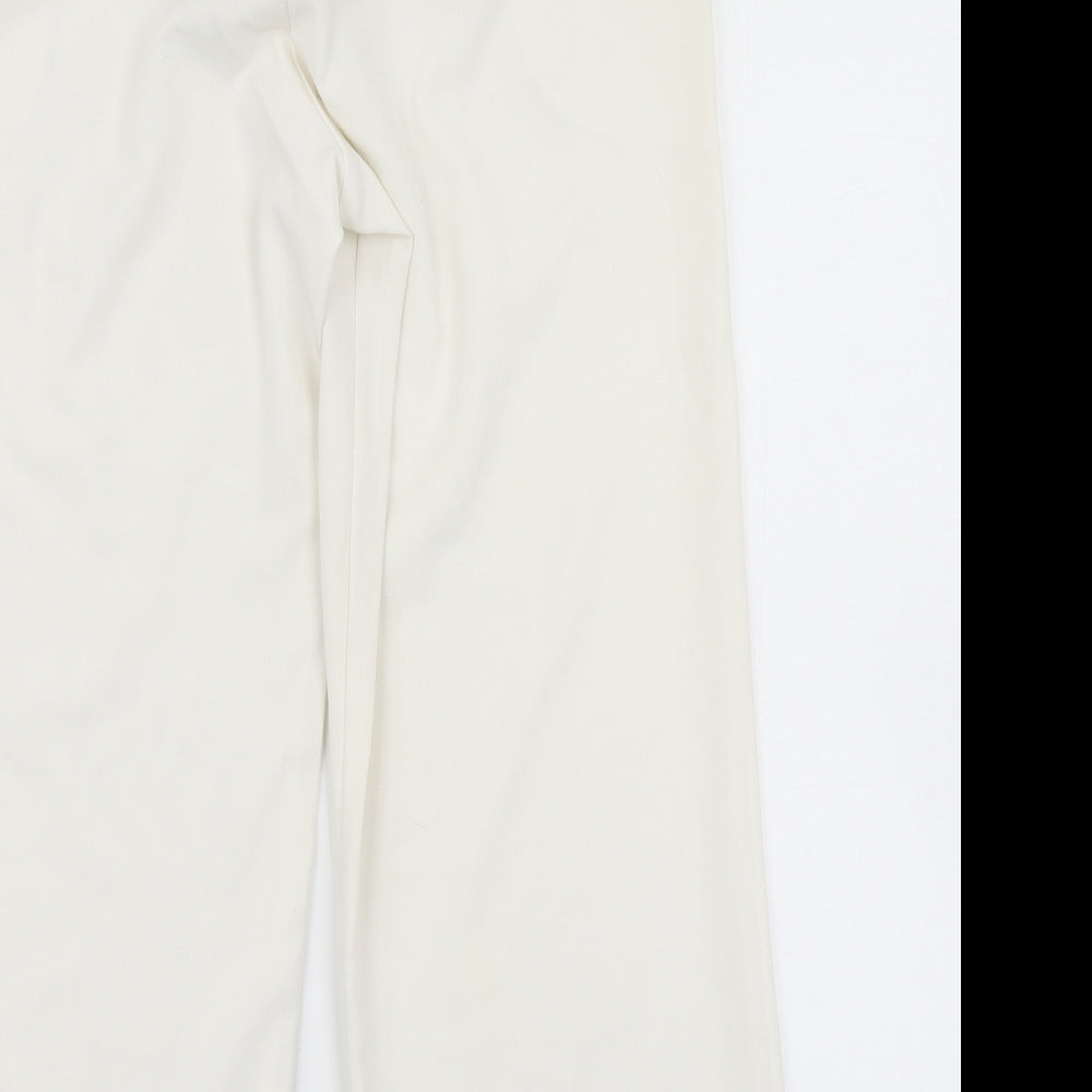 New look  Womens White   Dress Pants Trousers Size 10 L20 in