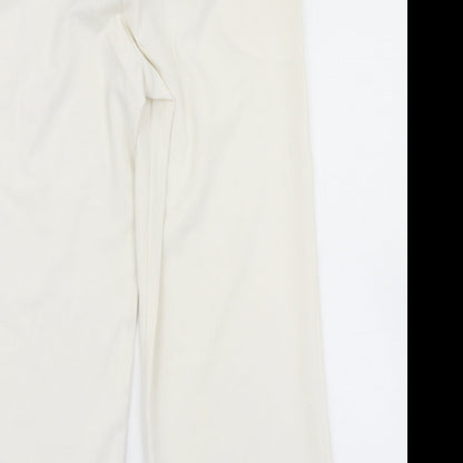 New look  Womens White   Dress Pants Trousers Size 10 L20 in