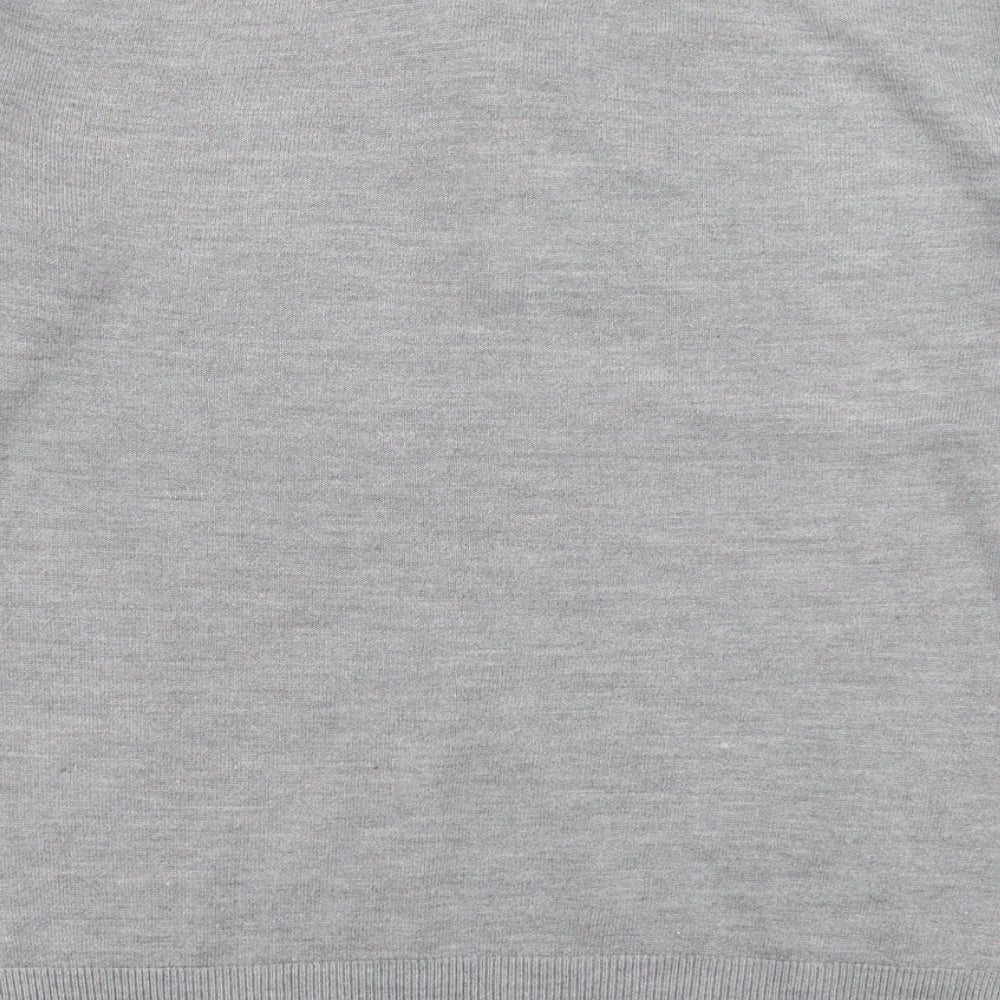 Burton Mens Grey  Knit Pullover Jumper Size L